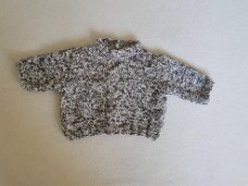 Zwart/wit gebreide trui maat 68 nieuw