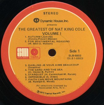 LP - Nat King Cole - the greatest of - 2