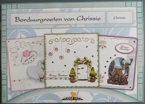 HOBBYDOLS boekje nr. 156 --- Borduurgroeten van Chrissie --- Borduren - 1