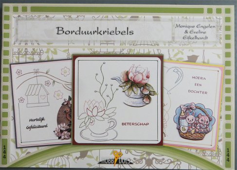 HOBBYDOLS boekje nr. 144 --- Borduurkriebels --- Borduren - 1