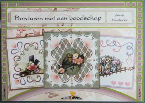 HOBBYDOLS boekje nr. 142 --- Borduren met een boodschap --- Borduren - 1