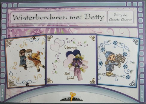 HOBBYDOLS boekje nr. 114 --- Winterborduren met Betty --- Borduren - 1