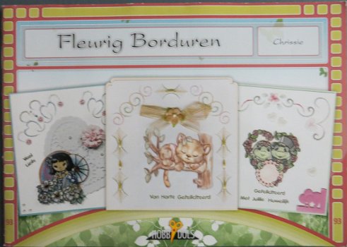 HOBBYDOLS boekje nr. 93 --- Fleurig Borduren --- Borduren - 1