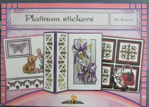 HOBBYDOLS boekje nr. 92 --- Platinum stickers - 1