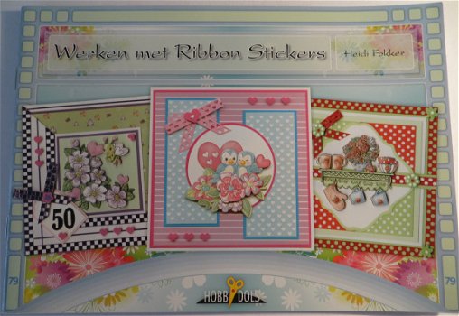 HOBBYDOLS boekje nr. 79 --- Werken met Ribbon Stickers - 1