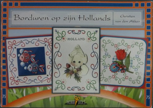 HOBBYDOLS boekje nr. 75 --- Borduren op zijn Hollands --- Borduren - 1