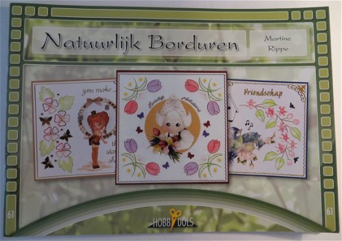 HOBBYDOLS boekje nr. 61 --- Natuurlijk Borduren --- Borduren - 1