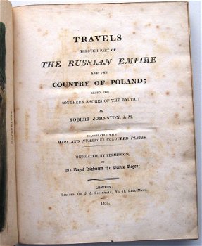 Johnston 1815 Travels through ... Russian Empire and Poland - 3
