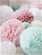 Pompom, papieren bollen, pompoms, feestdecoratie, tissue bol, lampion - 1 - Thumbnail