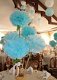 Pompom, papieren bollen, pompoms, feestdecoratie, tissue bol, lampion - 6 - Thumbnail