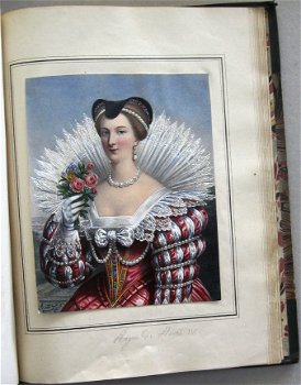 Dames de la Cour [c. 1840] Delpech - 31 handgekleurde ill. - 1