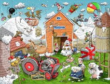 All Jigsaw Puzzles - Christmas at Chaos Farm - 1000 Stukjes