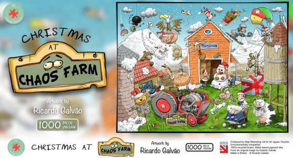 All Jigsaw Puzzles - Christmas at Chaos Farm - 1000 Stukjes - 2