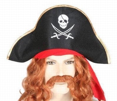 Piraten hoed volwassenen stof - 1
