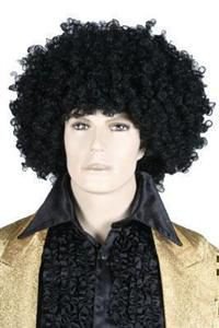 Pruik afro zwart