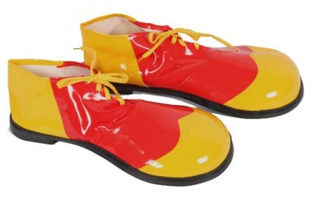 Clownschoenen rood/geel - 1