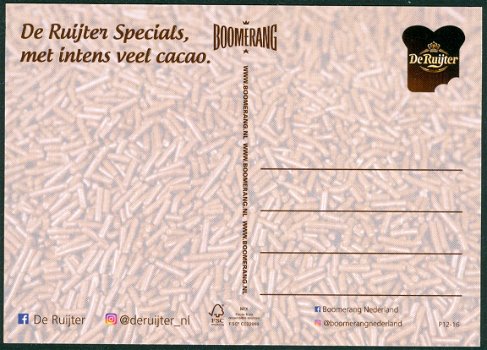 BOOMERANG Ik kan niet van je afblijven - De Ruijter cacao - 2