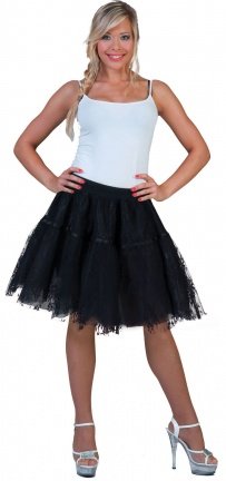 Lace skirt black one size