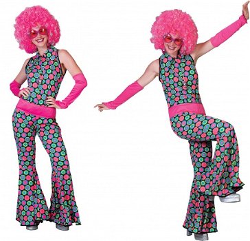 Disco jumpsuit maat 36-38 40-42 44-46 - 1