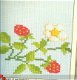 borduurpatroon 1040 tafelkleed met rand met aardbeien - 2 - Thumbnail