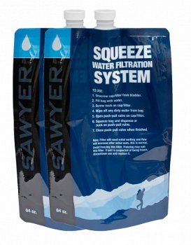 Sawyer® 64oz (2L) Squeezable Pouch-Set of 2 SP114 - 1