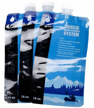 Sawyer® 16oz (437ml) Squeezable Pouch-Set of 3 SP116 - 1