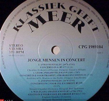 LP - Jonge mensen in concert - 1