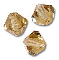 Swarovski 5301 Light Colorado Topaz 4mm Per 10 Stuk