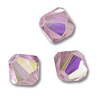 Swarovski 5301 Light Amethyst AB 4mm Per 10 Stuk - 1