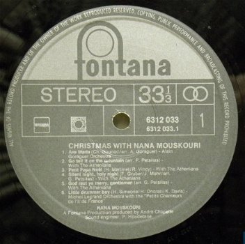 LP - Nana Mouskouri - Christmas - 1
