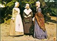 KLEDERDRACHT Fries kostuum plm 1860, drie dames - 1 - Thumbnail