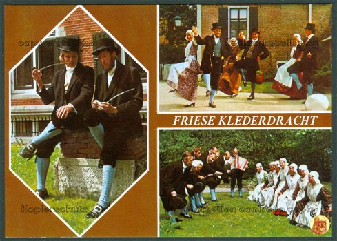 KLEDERDRACHT Friese klederdracht, drieluik - 1