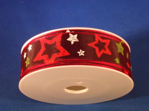 Kerstlint, donker rood, 1m - nr. 1