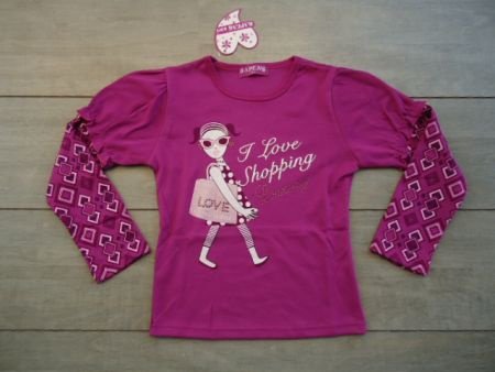 Super Leuke longsleeve met print maat 4 - 5