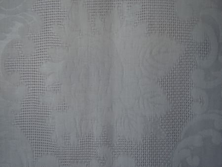 Nieuw Wit Damast Tafellaken 130 x 190 - 2