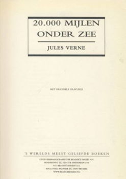 JULES VERNE**20.000 MIJLEN ONDER ZEE**READERS DIGEST S - 2