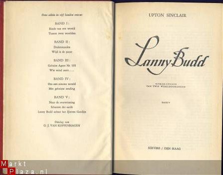 UPTON SINCLAIR**LANNY BUDD**TWEE WERELDOORLOGEN BAND V*SERVI - 1