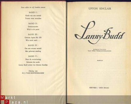 UPTON SINCLAIR**LANNY BUDD**TWEE WERELDOORLOGEN BAND III*SER - 1