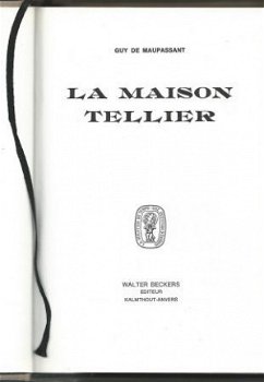 GUY DE MAUPASSANT**LA MAISON TELLIER**RELIURE WALTER BECKERS - 2