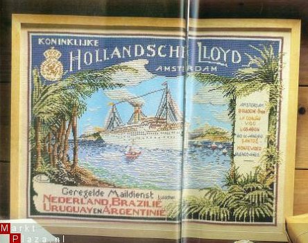 borduurpatroon 1043 schilderij koninklijke hollandsche lloyd - 1