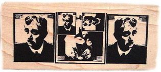 SALE NIEUW Stampers Anonymous Vintage houten stempel Joseph. - 1
