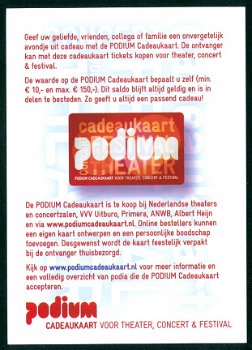 ALLERLEI Podium Cadeaukaart voor theater, concert & festival - 2