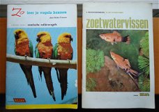 2 boeken "Zo leer je vissen / vogels kennen" van Rizla Vloei