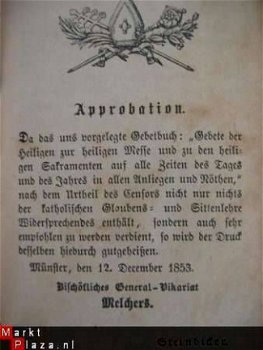 Antiek kerkboek Gebete der Heiligen, uit 1853. - 4