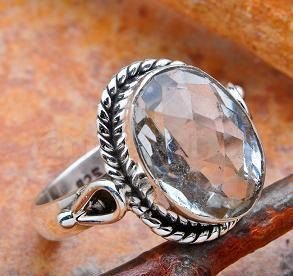 Nieuw 925 zilveren ring met kristal (art. 57) - 1