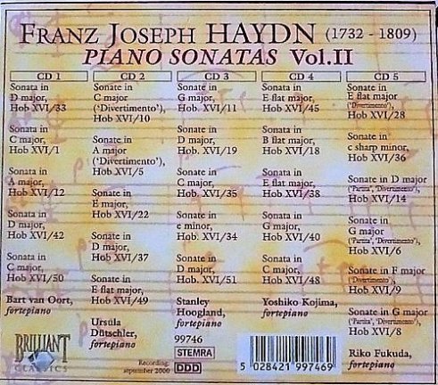 5-CD HAYDN - Piano Sonatas