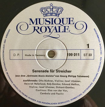 LP - Telemann - Serenade für Streicher - 1