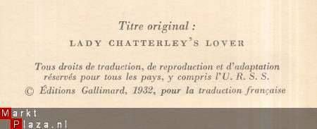 D. H. LAWRENCE**L' AMANT DE LADY CHATTERLEY**LADY CHATTERLEY - 4