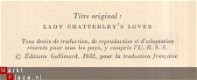 D. H. LAWRENCE**L' AMANT DE LADY CHATTERLEY**LADY CHATTERLEY - 4 - Thumbnail