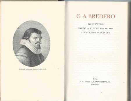 G. A. BREDERO**TONEELSPELEN**BIBLIOTHEEK DER NEDERLKANDSE** - 1